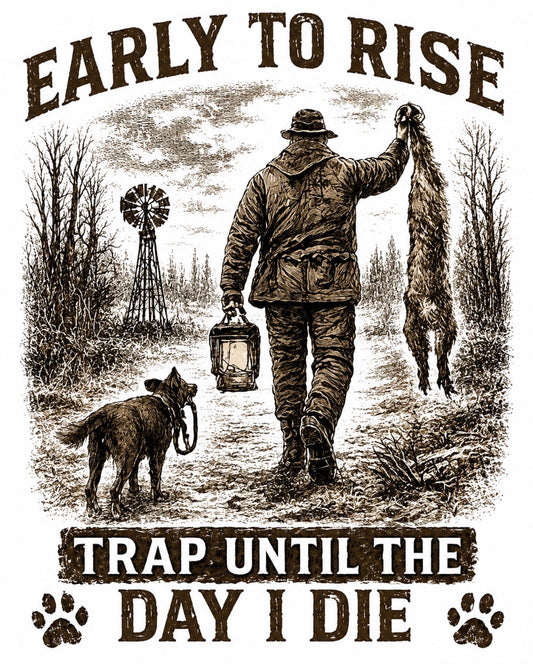 Early to rise, trap until I die T-Shirt