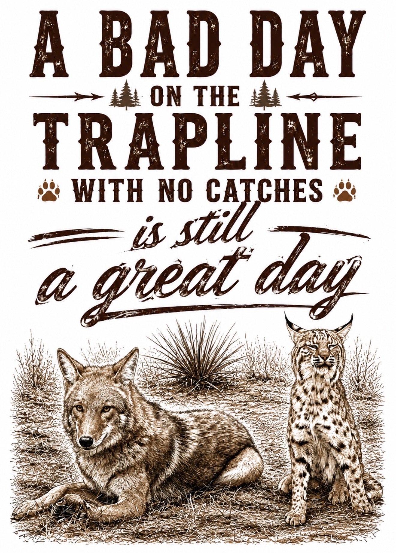 Bad day on trapline is still a good day T-Shirt